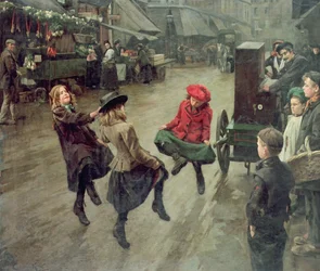 Straßenkinder in London, 1904